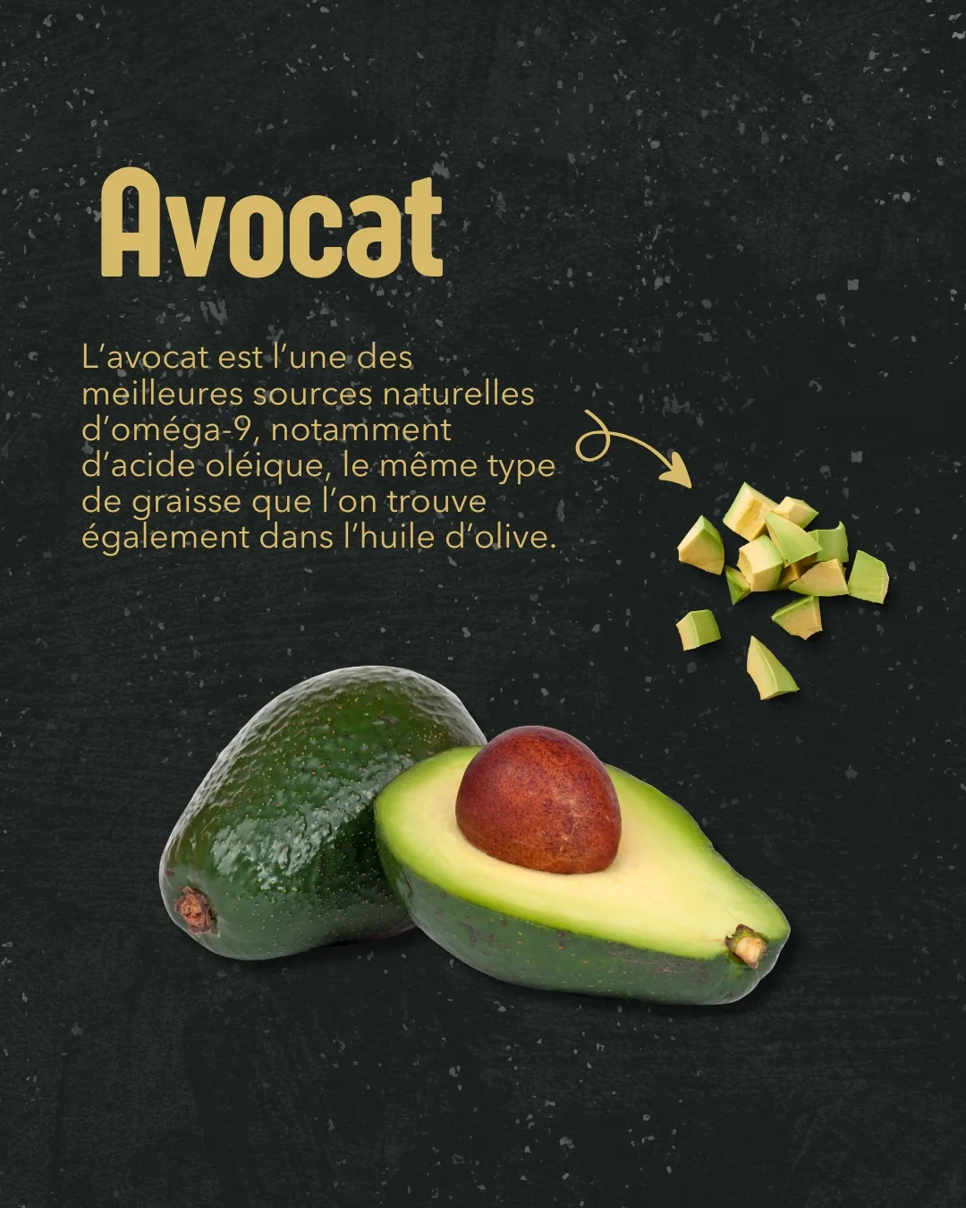 Avocat, source d'oméga-9